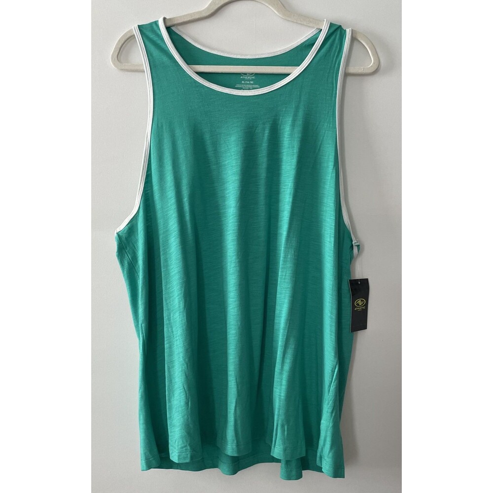 NWT Athletic Works DriWorks Racerback Tank Top Sleeveless Green Size XL-dp